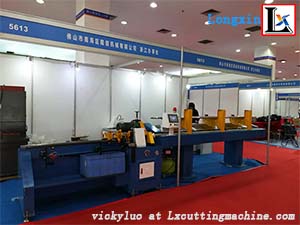 Intelligent full auto pipe cutting machine in China International Machine Tool & Equipment Exhibition 