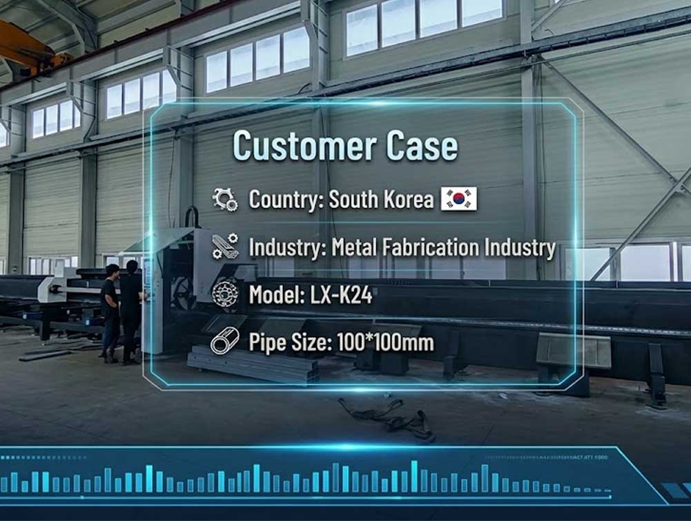 Caso de Éxito: Cómo una Fábrica en Corea Triplicó su Capacidad con la Cortadora Láser de Tubos de 3 Mandriles LX-K24